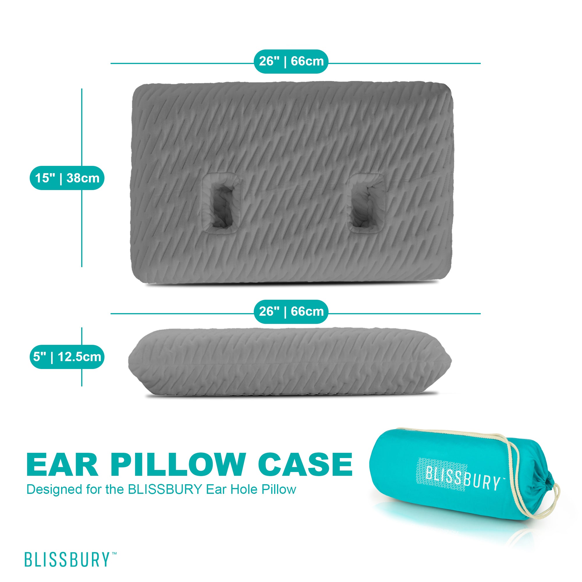 BLISSBURY Ear Pillow Case (Case Only)