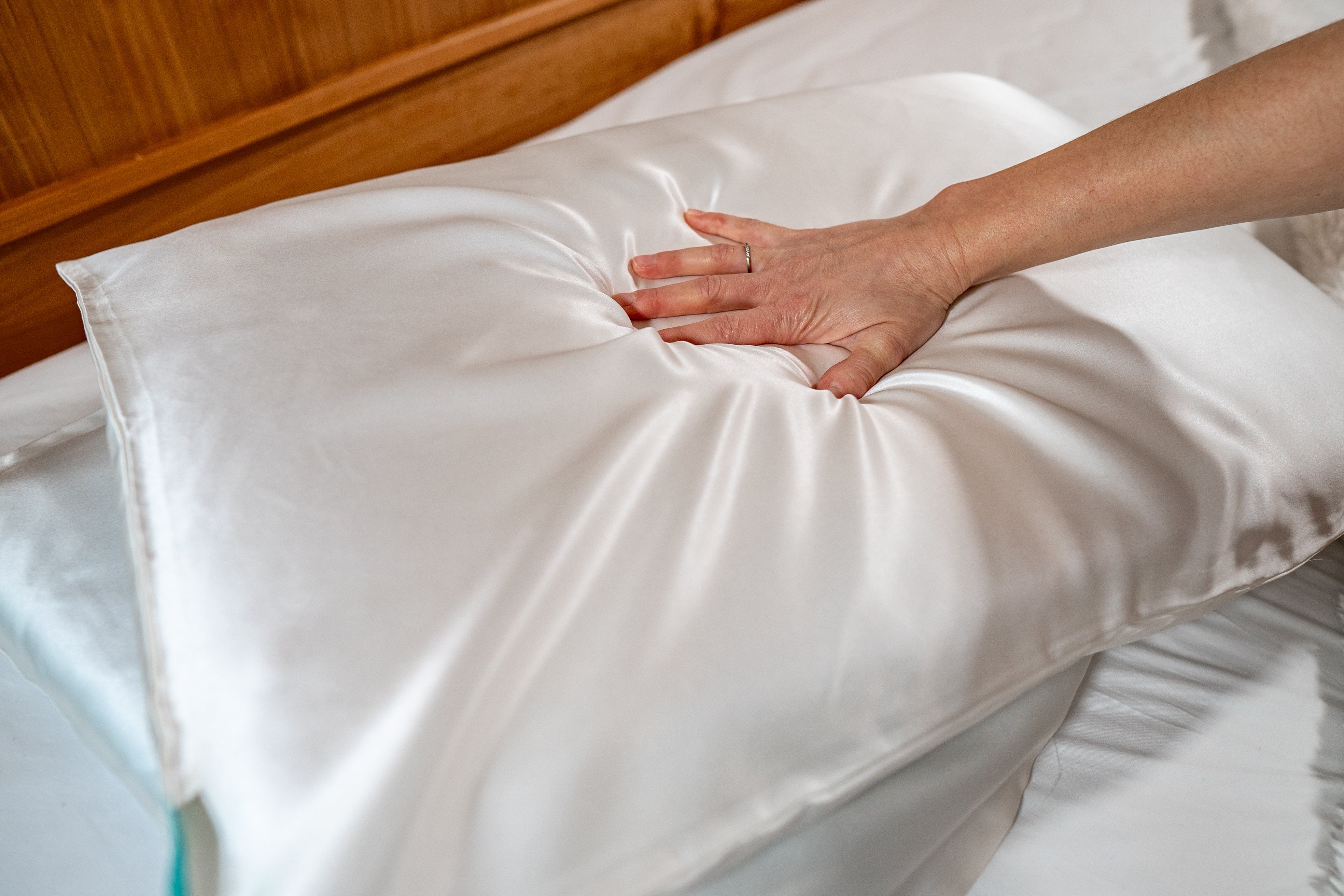 BLISSBURY Stomach Sleeping Pillow - White / Standard