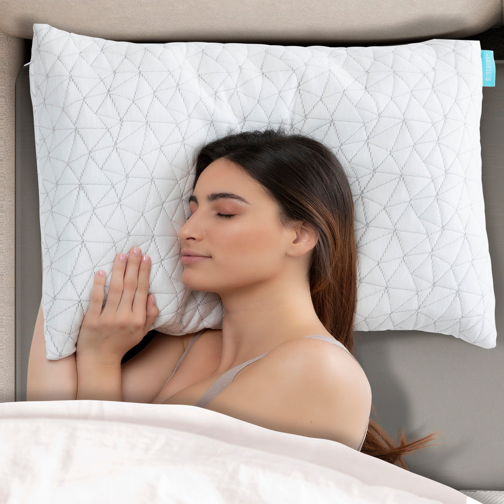 Comfortable BlissBury White Pillow