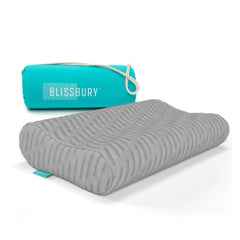 Contour Pillow curved for sleeping Blissbury gray adjustable height